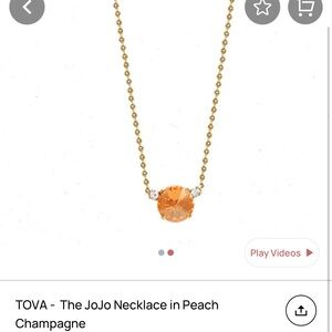 TOVA Jojo Necklace - Peach Champagne